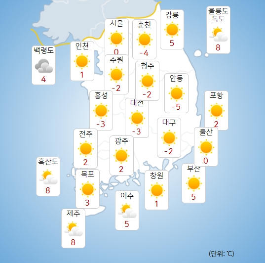 내일날씨, 1월 한겨울에 온 '3월 봄날씨'...서울 낮 기온 12도 | bnt뉴스 내일날씨, 1월 한겨울에 온 '3월 봄날씨'...서울 낮 기온 12도 | Bnt뉴스