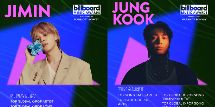 BTS 지민·정국, ‘2024 BBMAs’ 2년 연속 노미네이트