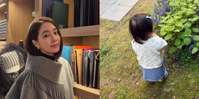 ‘이병헌♥’이민정, 2살 막내딸과 함께한 행복한 주말