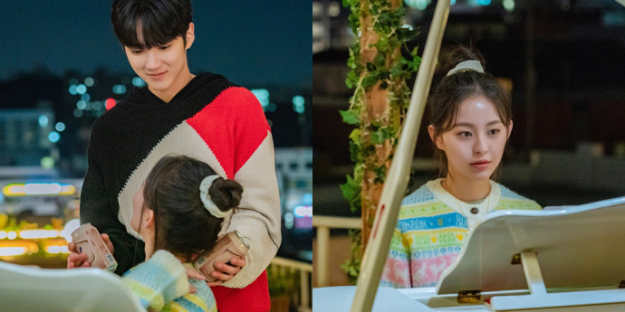 ‘사계의 봄’ 하유준X박지후, 한밤중 돌발 스킨십 ‘심쿵 모먼트’